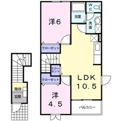 エル・レフィナードⅡの物件間取画像